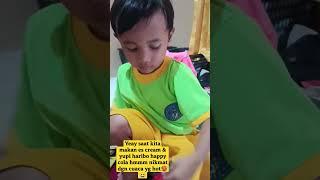 yeay saat makan es craem spongbob dan makan yupi happy cola yuk #shortviral #shortvideo #shorts