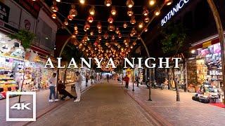 Alanya city center  Night walking in May 2023 | 4K HDR