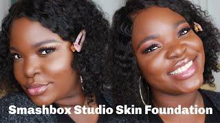 OILY SKIN APPROVED??? Smashbox Studio Skin Full Coverage Skin 24 Hr Foundation Review | Le Beat