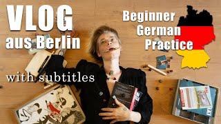 MEINE HOBBYS / Real-life context German Vlog for BEGINNERS / Comprehensible input with subtitles