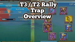 T3 / T2 F2P Rally Trap Full Overview Lords Mobile Gameplay