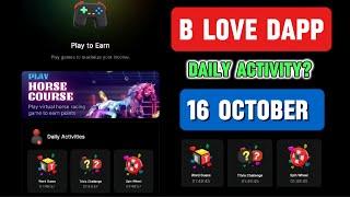 Blove Dapp Daily Activity Today