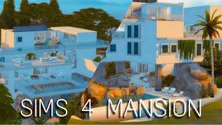 Concrete Dream Mansion - The Sims 4 Speed Build (NO CC)