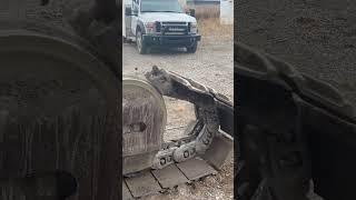 Hitachi 850 hoe old rail removal