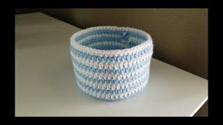 How To Crochet BASKET  Absolute Beginners  Step by Step