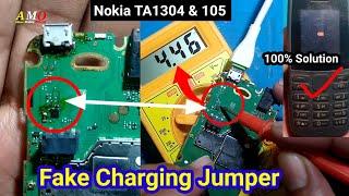 Nokia TA1304 Fake Charging Jumper | Nokia 105 Fake Charging Problem Nokia Charging Not Store Problem