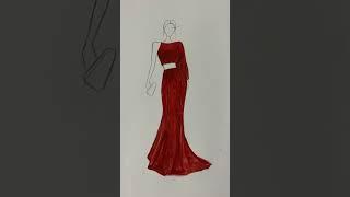 fashion sketch | fashion illustration | фэшн эскиз  #fashion #эскиз #drawing