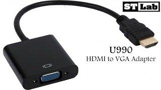 Активный переходник HDMI to VGA: ST Lab U-990 (обзор и подключение)