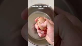Cracking double yolk egg. #double #yolk #egg