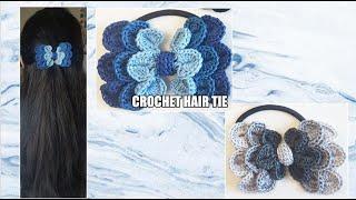 How To Crochet Hair Tie || Hair Accessories