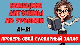  ПРОВЕРЬ СЕБЯ! АНТОНИМЫ НА НЕМЕЦКОМ А1 А2 B1  