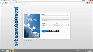 How to access mailenable webmail