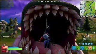 Fortnite gameplay I almost got eaten by klombo