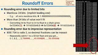 L25 03 Floating Point Roundoff Errors