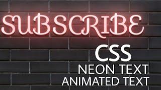 Pure CSS neon light Effect  | css neon text animation | css neon text effect | Programmer_Matrix