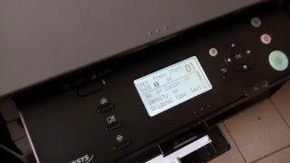 Canon MF4410 MFP printing a test page