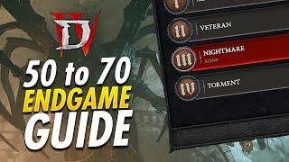 Diablo 4 - Early End Game Guide! What To Do At 50-70 WT3 Best XP, Renown, Dungeons, & More