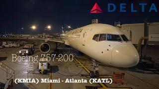 4K Sunrise Trip Report: Delta Airlines (Main Cabin) Boeing 757-200 (MIA) Miami to Atlanta (ATL)