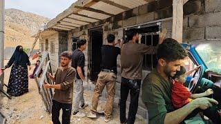 🫂"Together Again: Hasan and Milad Install Doors and Windows for Hasan's Home"