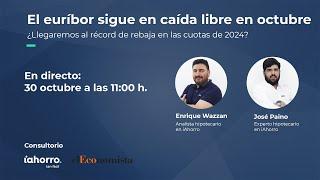 Consultorio iAhorro | El euríbor sigue en caída libre en octubre: ¿podría llegar al 1%?