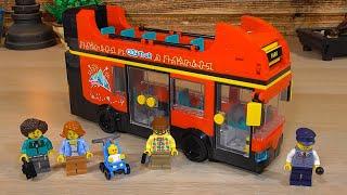 LEGO Double-Decker Sightseeing Bus 60407   Pure Build ASMR