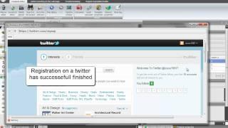 twitter registration in ZennoPoster