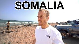 On Somalia Beach Looking for Pirates (extreme travel Somalia)