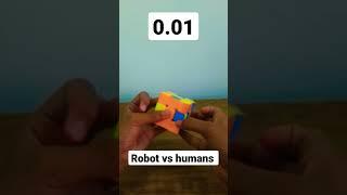 Robot vs..# humans ..#shorts #Cube #skit #cubing #respect
