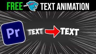 FREE TEXT ANIMATION PRESET LIKE MR BEAST - Premiere Pro