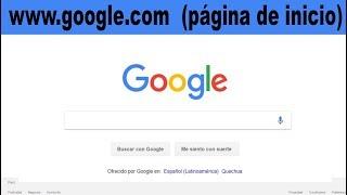 Como poner google como página principal o inicio (configurar google chrome página de inicio)