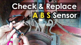 Check and Replace ABS Sensor Easily at Home | Ford Fiesta Figo Focus | Replace wheel speed sensor