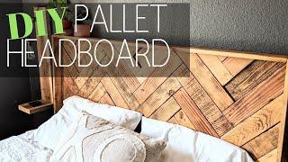 DIY HEADBOARD TUTORIAL | DIY HOME DECOR | PALLET FURNITURE