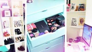 New Makeup Organization + Room Tour!!