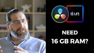 DaVinci Resolve on M1 Mac 8GB vs 16GB - This Will Surprise You