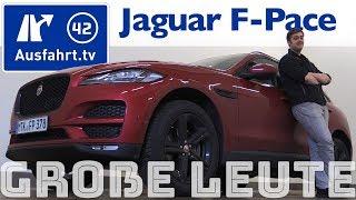 Jaguar F-Pace für große Personen? Ausfahrt.tv hilft.