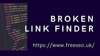 Broken link Finder