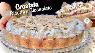 CROSTATA DI RICOTTA e CIOCCOLATO con NUTELLA  facile e veloce