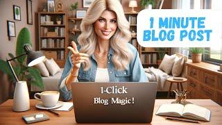 You Won't Believe How Easy Blogging Can Be with This AI-Powered Tool!