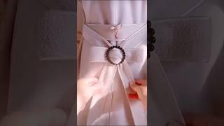 how to make a bow in dress  #shortvideo #aestheic #fashiondress @Girlyzone-w7z #myvideo #ytviral