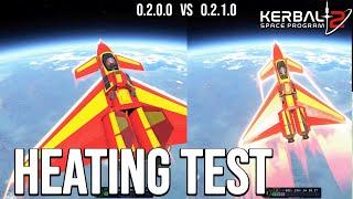 Side-by-side HEATING comparison in Kerbal Space Program 2  0.2.1.0 update