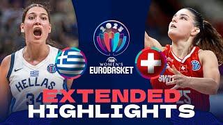 Greece  v Switzerland  | Extended Highlights | FIBA EuroBasket Women 2025