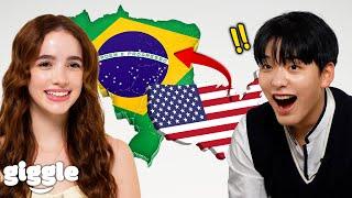 Korean Teens never realized How MASSIVE Brazil was..!!