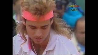 Andre Agassi vs Andrés Gómez - French Open 1990 Final