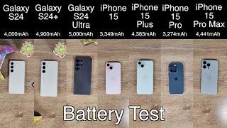 ULTIMATE Galaxy 24 vs iPhone 15 Battery And Charging Comparison