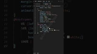 Simple CSS Animation...  #coding #youtubeshorts #shorts