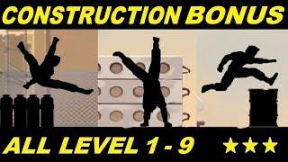 Vector Full - All Level 1 - 9 Construction Yard Bonus Classic Mode HD (All 3 Stars)