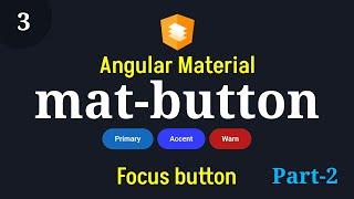 #Angular #Material | Episode - 3: Button Component | Part - 2