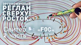 ВСЕ ‍ о РЕГЛАНЕ СВЕРХУ! РОСТОК: ИДЕАЛЬНЫЙ  / СХЕМА / СВИТЕР СПИЦАМИ   "FOG"  2 часть