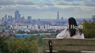Autumn Walk in Hampstead Heath | Windy afternoon out in London