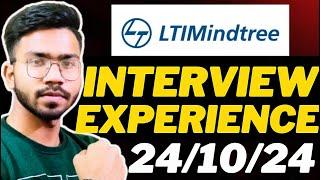 LTIMindtree Interview Questions Asked on 24-10-2024 | LTIMindtree Technical Interview Experience